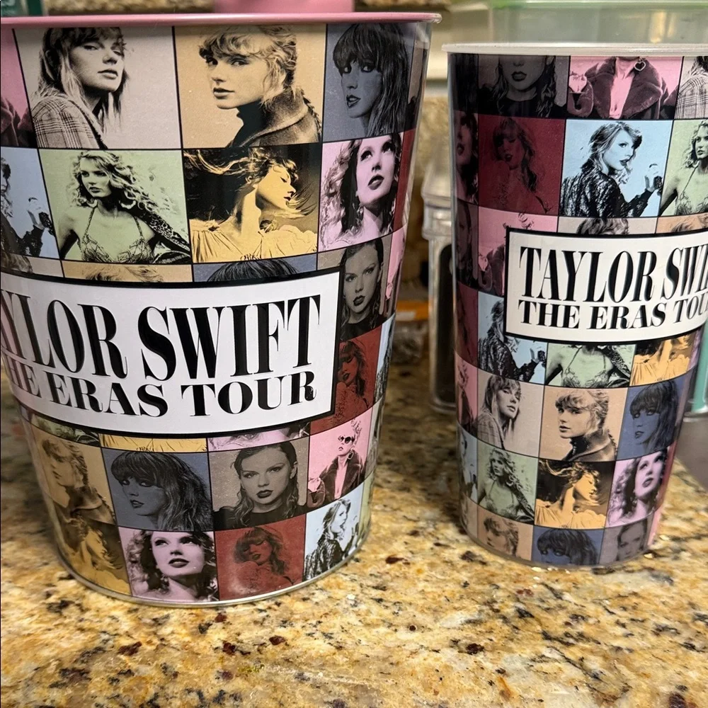 Taylor Swift Eras Tour Movie Popcorn Bucket and Cup - Picture 1 of 1